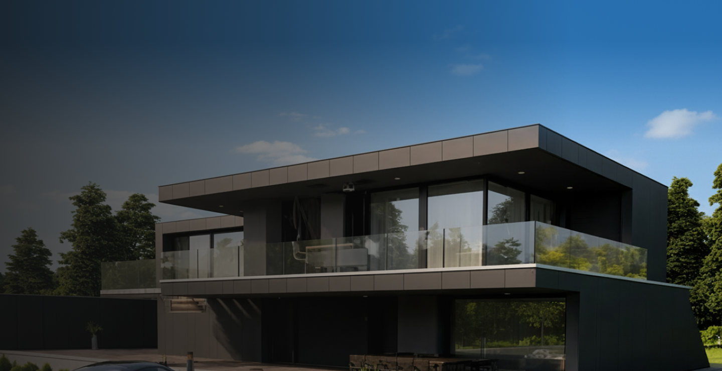 Modern home completed by S&L Construction Group